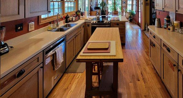 Newly remodeled communal kitchen