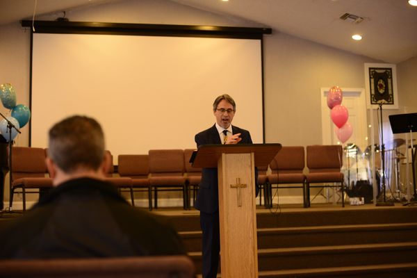 Teaching Minister Bill Heath