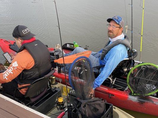 The did a veterans kayak fishing  day and they all had a blast.