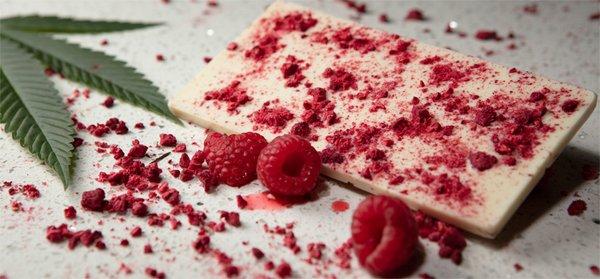 Vegan white raspberry chocolate