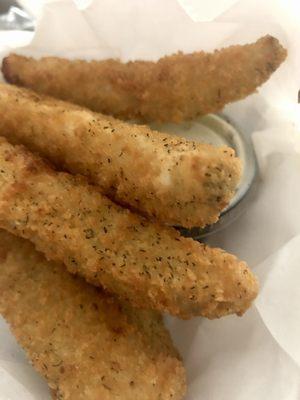 Fried Pickles with ranch