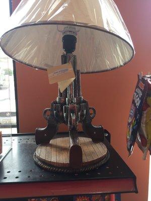 Also for sale, the coveted gun lamp