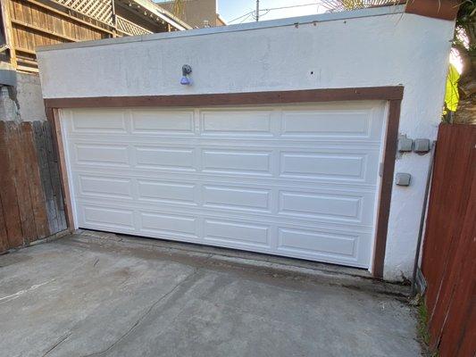 The new automatic garage door