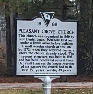 Pleasant Grove Baptist Church, Darlington