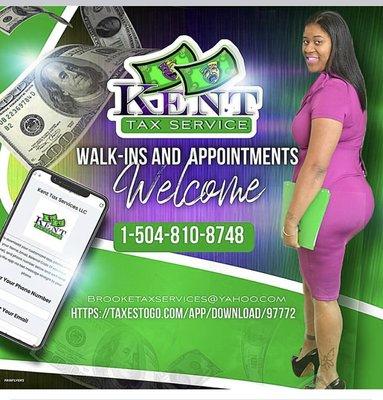 Download my app and begin the process of your tax return with out stepping foot in a office.