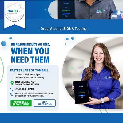 Clean and Fast Drug, Alcohol & DNA Testing