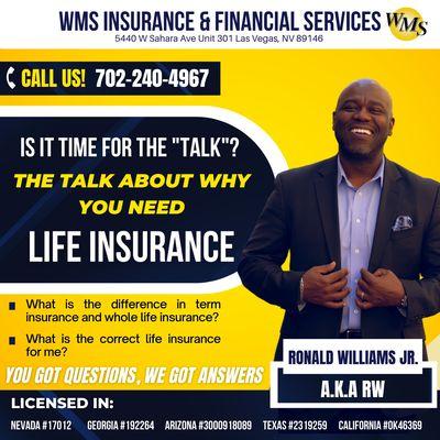 We offer Life Insurance!