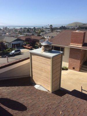 Small chimney rebuild in Morro Bay.