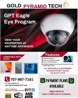 New Outdoor Security Camera package for residents! Finance available if approved please call or book online.