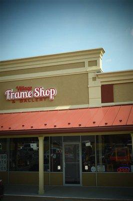 Store front of the Village Frame Shop on Route 44 in Poughkeepsie