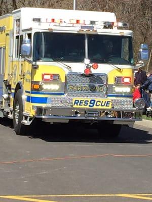 This is a picture of Rescue 9 a 2013 Pierce rescue pumper!