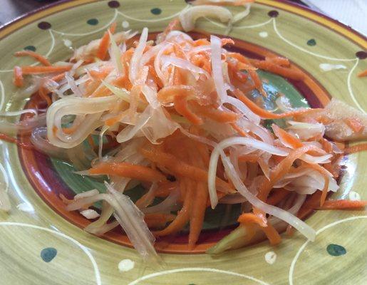 Carrots and Green Papaya