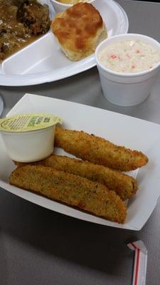 FRIED PICKLES!!! YUM