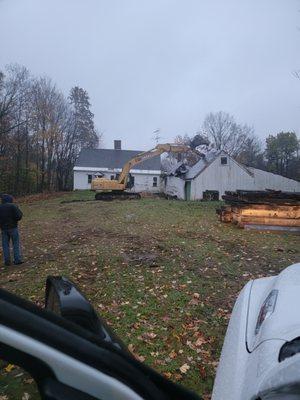 Demolition in Hillsborough NH