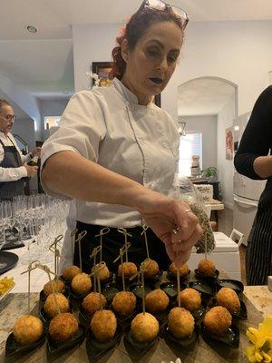 Bolitas de queso de cabra