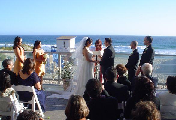 Beachfront ceremony