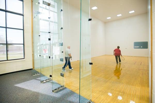 Recreation Center racquetball court - Photo Credit Rich Vossler Photography