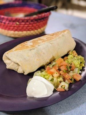 Special Fajita Pollo Burrito.