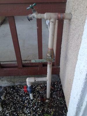 Fred quickly repaired my main water valve to the house