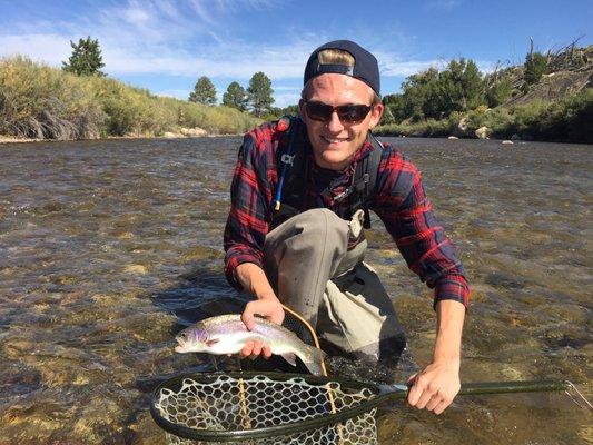 Blue bird day, summer fishing