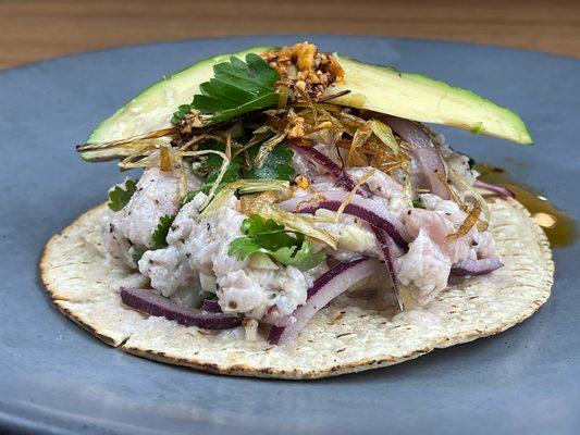 Tostada de Ceviche de Mercado