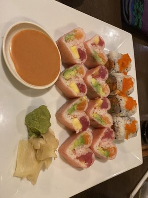 Sweet Heart Roll and Triple Spicy Roll