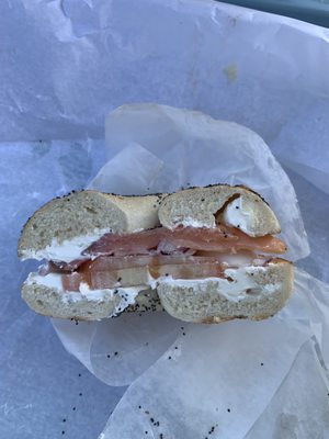 Lox on everything bagel