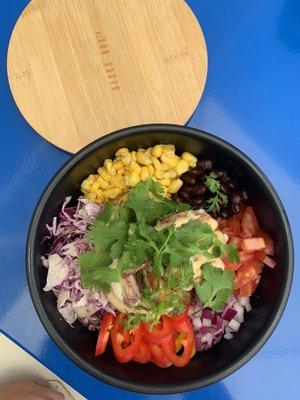 2. Garlic Shrimp Tahini Bowl