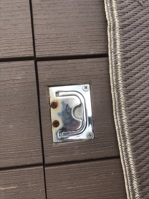 Used none galvanized screws outside