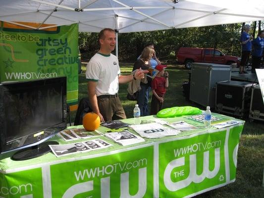 The CW on WWHO-TV, one of the media sponsors