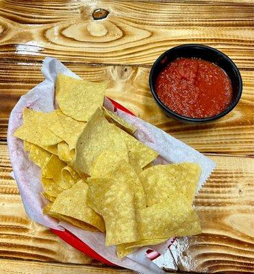 Complimentary Chips and Salsa