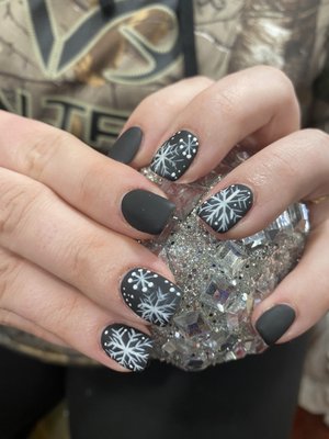 Acrylic nails with cute designs!