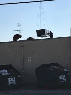 Commercial Rooftop HVAC installation