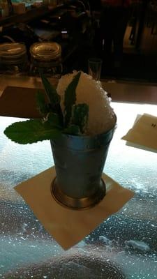 The best tasting and best looking mint julep from one of there many wonderful bartenders Heather.