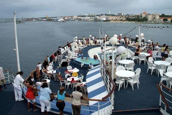 Departing from Nassau...