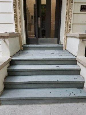 Bluestone steps installation