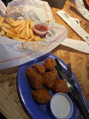 Wings and fries