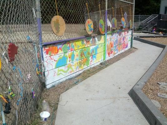 Fun mural the preschoolers worked on.