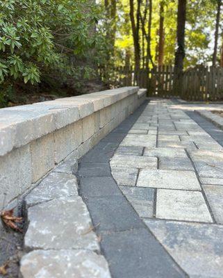 Paver Patio, Retaining Wall, Steps, Garden Wall, Walkway