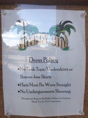 dress policy.