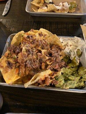 Nachos with brisket