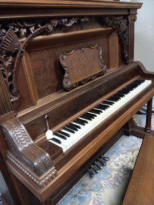 Custom made Wing Son's 5 pedal upright grand piano.