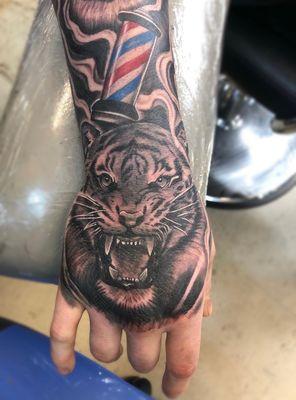 Barber/Tiger Tattoo