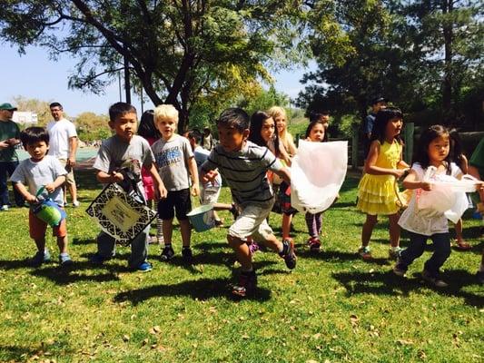 Palm Sunday Picnic Easter egg hunt.