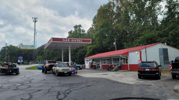 On a weekend the number of cars here can fill up the parking lot.