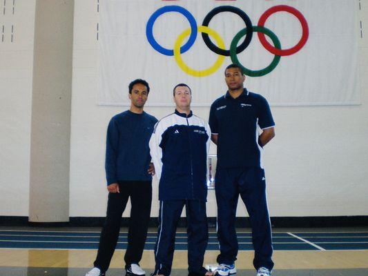 Coach Salim, Coach DeGeorge, and Remark in training camp at USA Olympic Training Center!