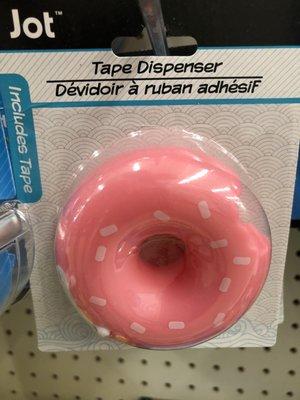 3/28/19. Pink Donut Tape Dispenser.