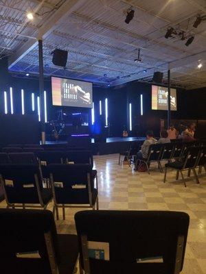 Stage for the connecting point church.