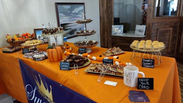 Catering spread for a CEP event