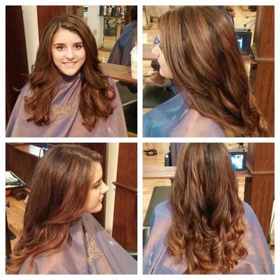 Color, cut, and style by Trey